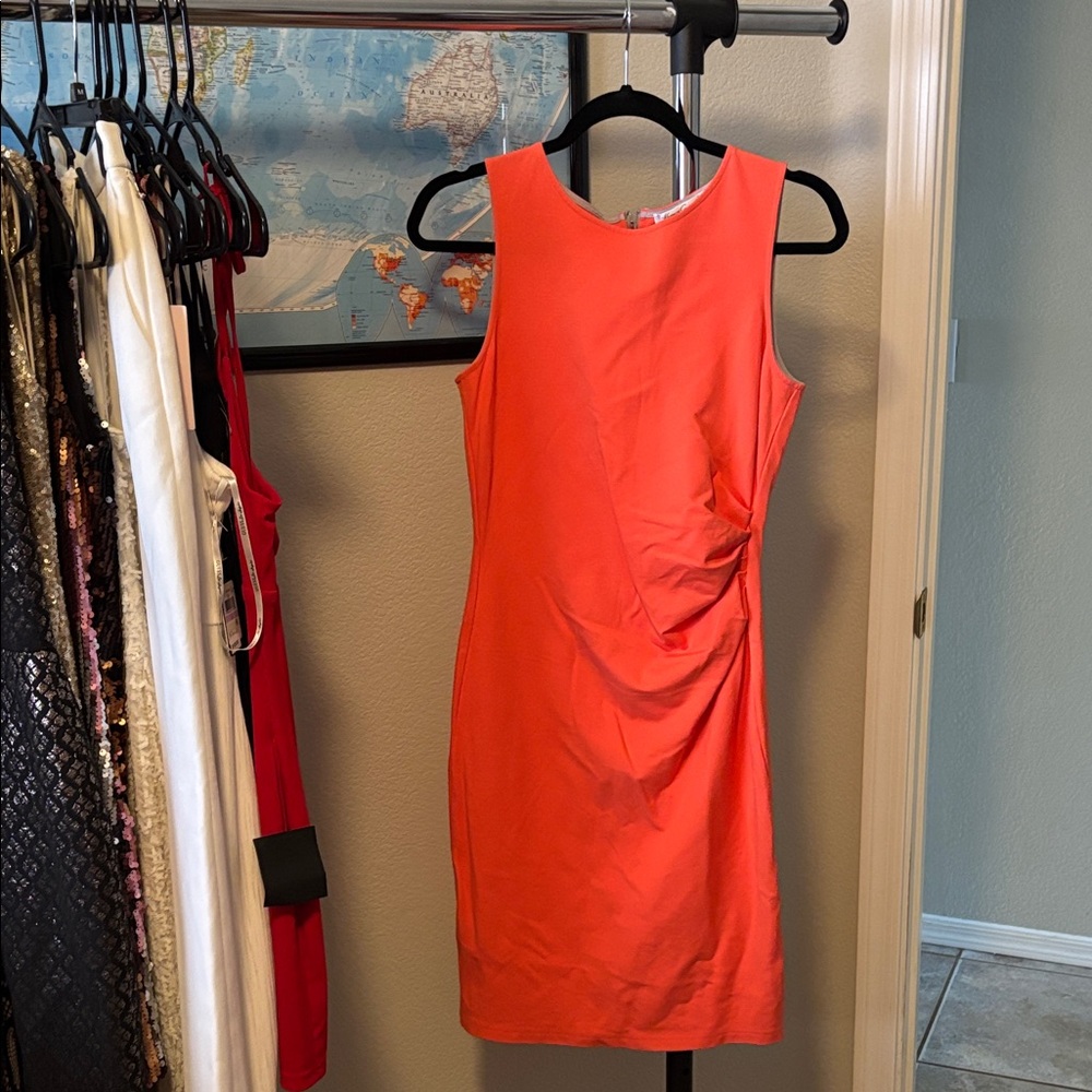 Kenneth Cole New York Coral Midi Dress
